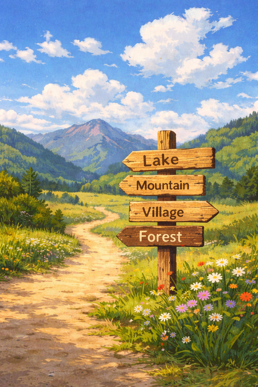 ファンを目的地へ引き込む道標の導線イメージ